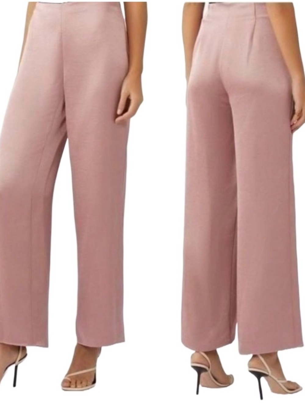 Vince High-Waist Satin Flare Pant